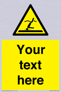 Custom Warning Shallow water diving